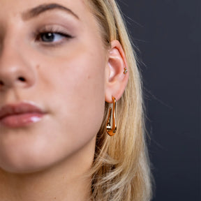 Earrings FLOW | Rose gold