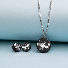 Necklace MARY | Black Silver
