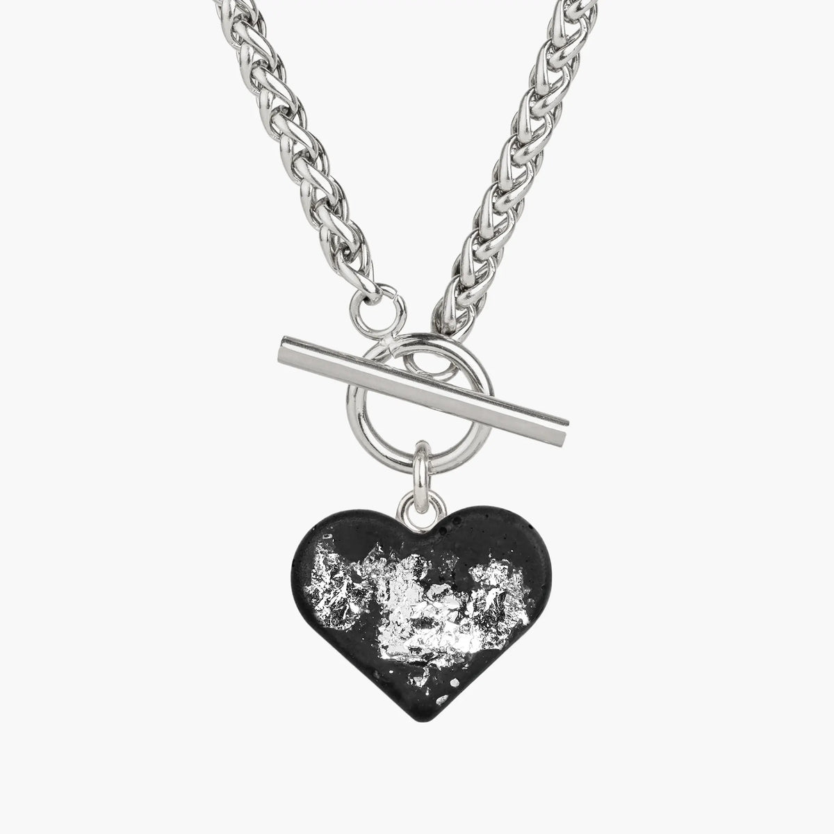 Heart Necklace AMY | Black Silver