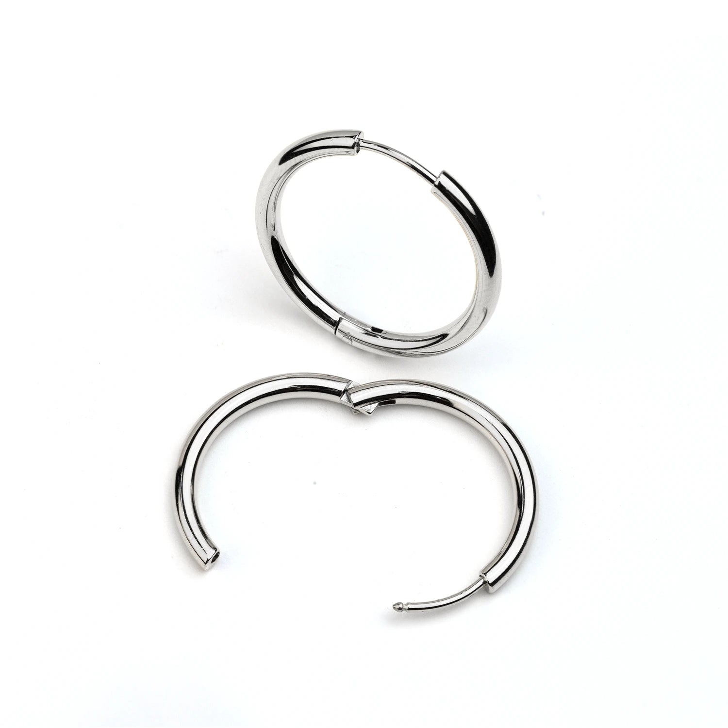 Mix & Match hoop earrings stainless steel 1" 