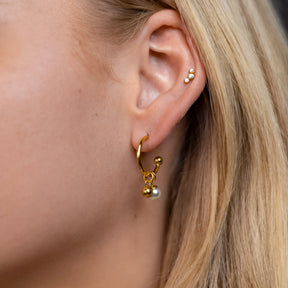 Hoop earrings BULLET | gold 