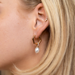 Creole earrings HONEY | Rose gold