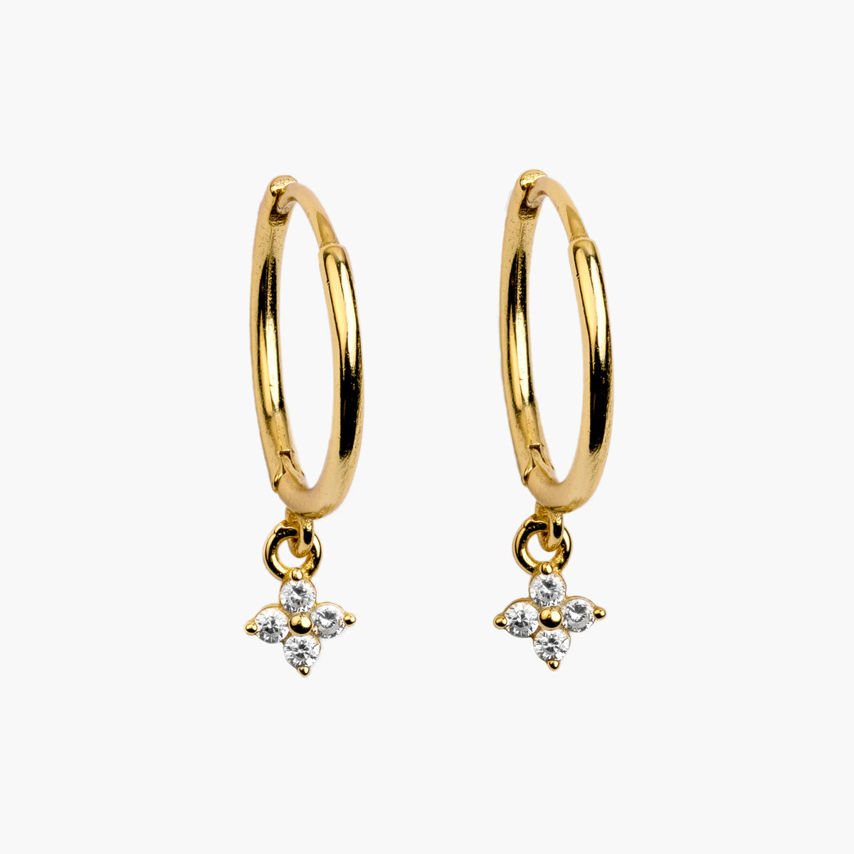 Hoop earrings BLOSSOM | gold