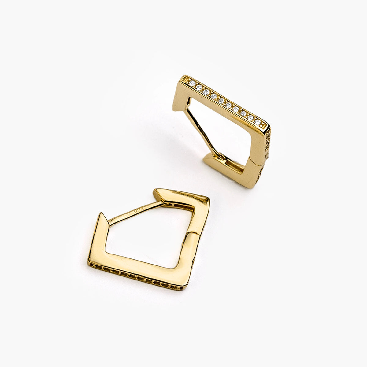Hoop earrings GEO | gold