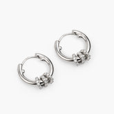 Hoop earrings RING | Silver