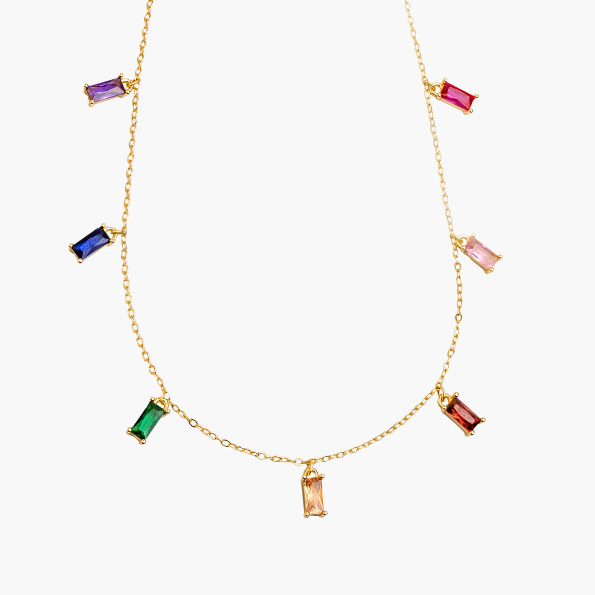 Necklace COLORFUL | 18" | Gold