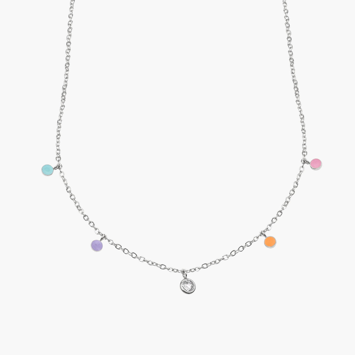 Necklace DROPS | 15" | Silver