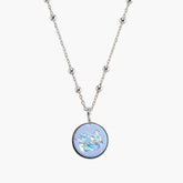 Necklace Ella | Blue Crystal Silver