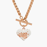Heart Necklace AMY | 20" | White Rose