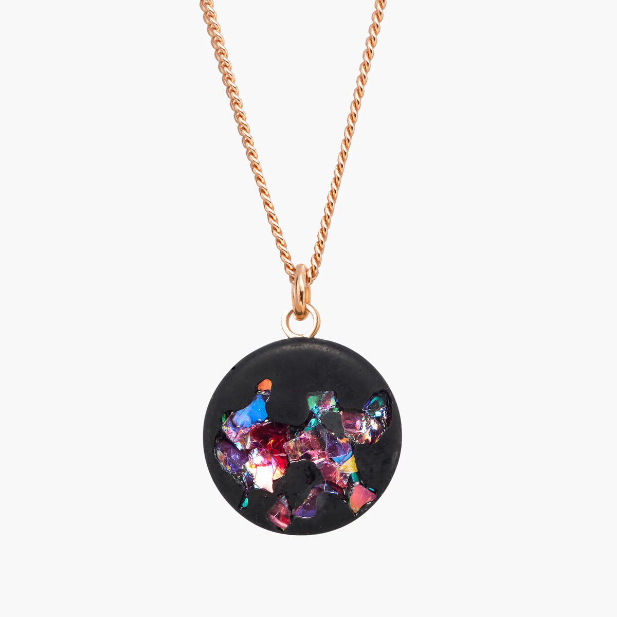 Necklace MARY | Black Crystal Rosé
