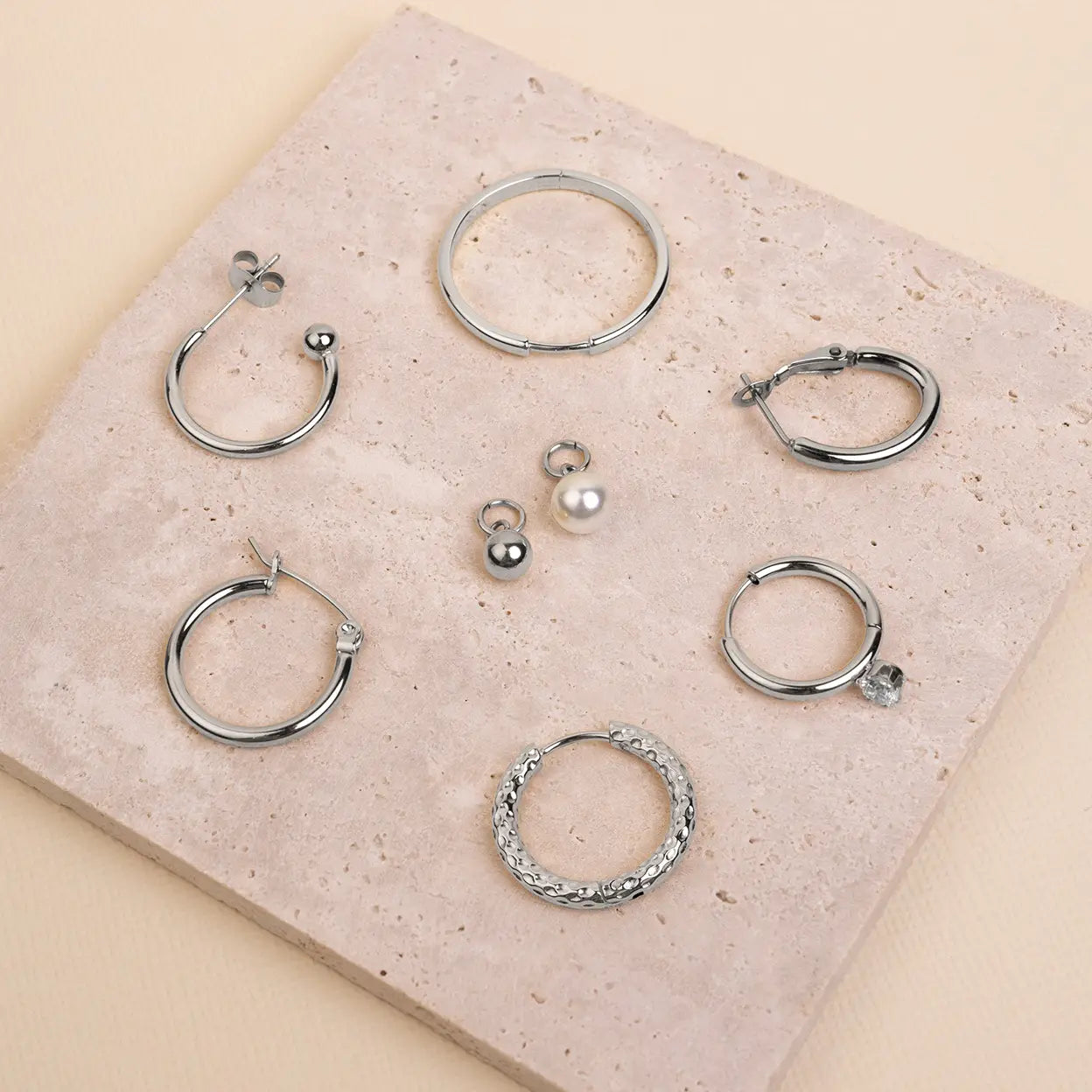 Hoop earrings BULLET | Silver 