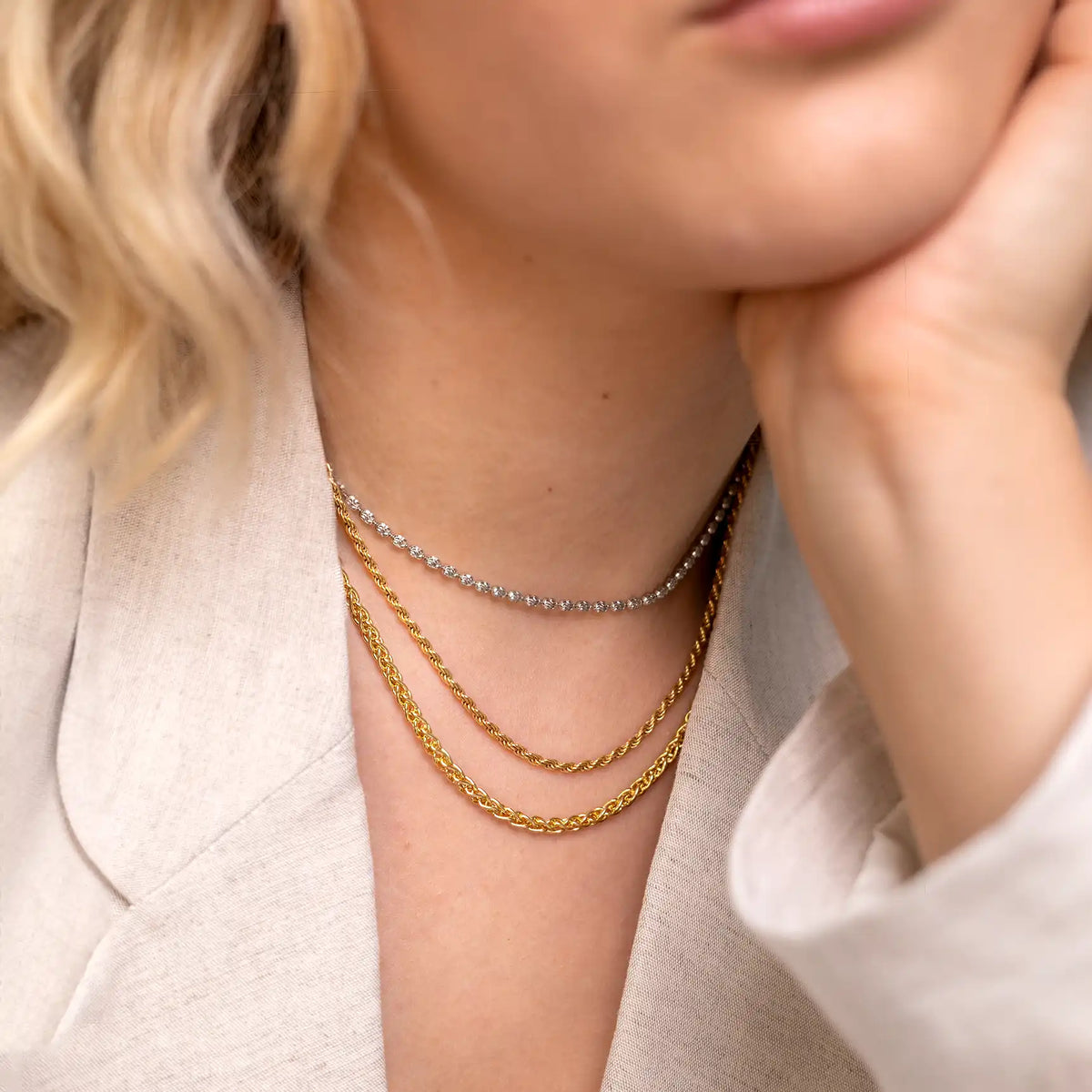 Necklace CURLY | 19" | Gold