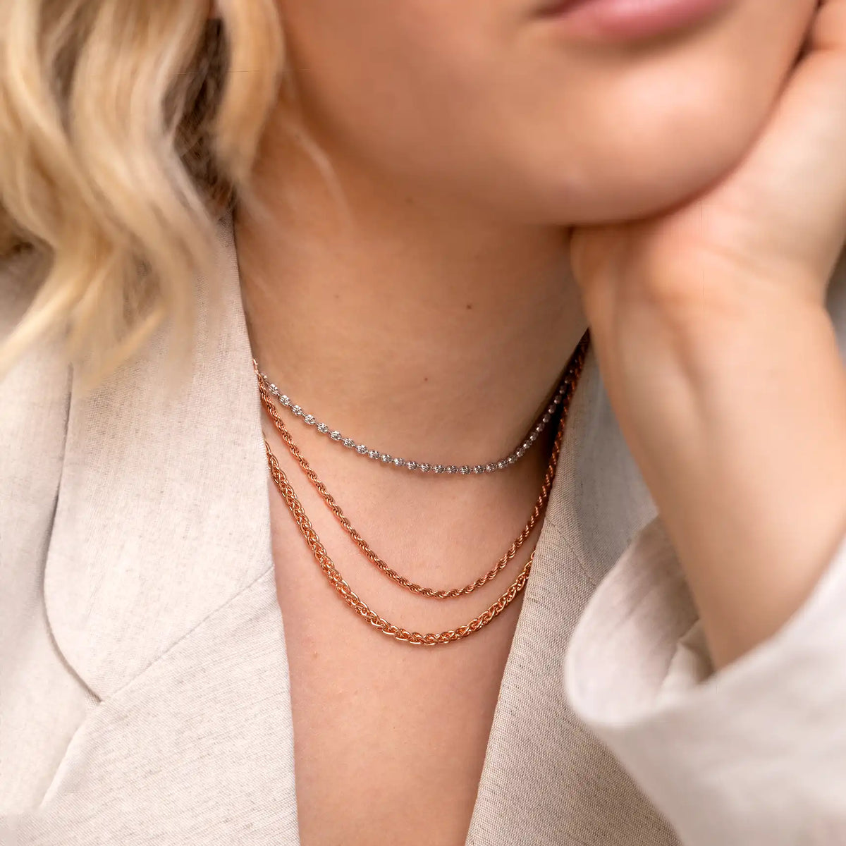 Necklace MATCHY | Rose Gold