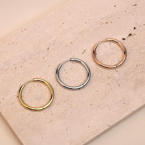 Mix & Match hoop earrings stainless steel 1" 