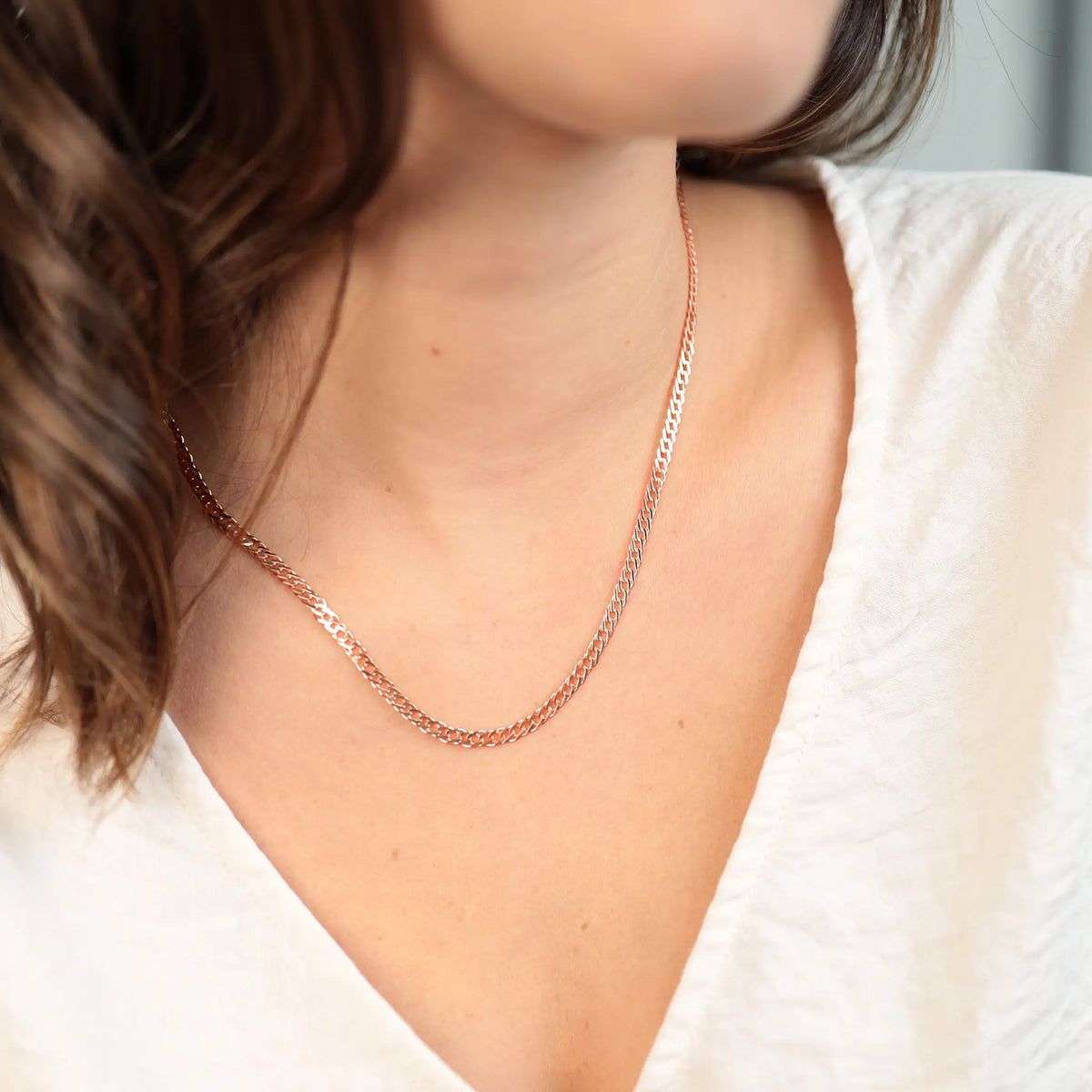 Necklace FLASHY | 18" | Rose Gold