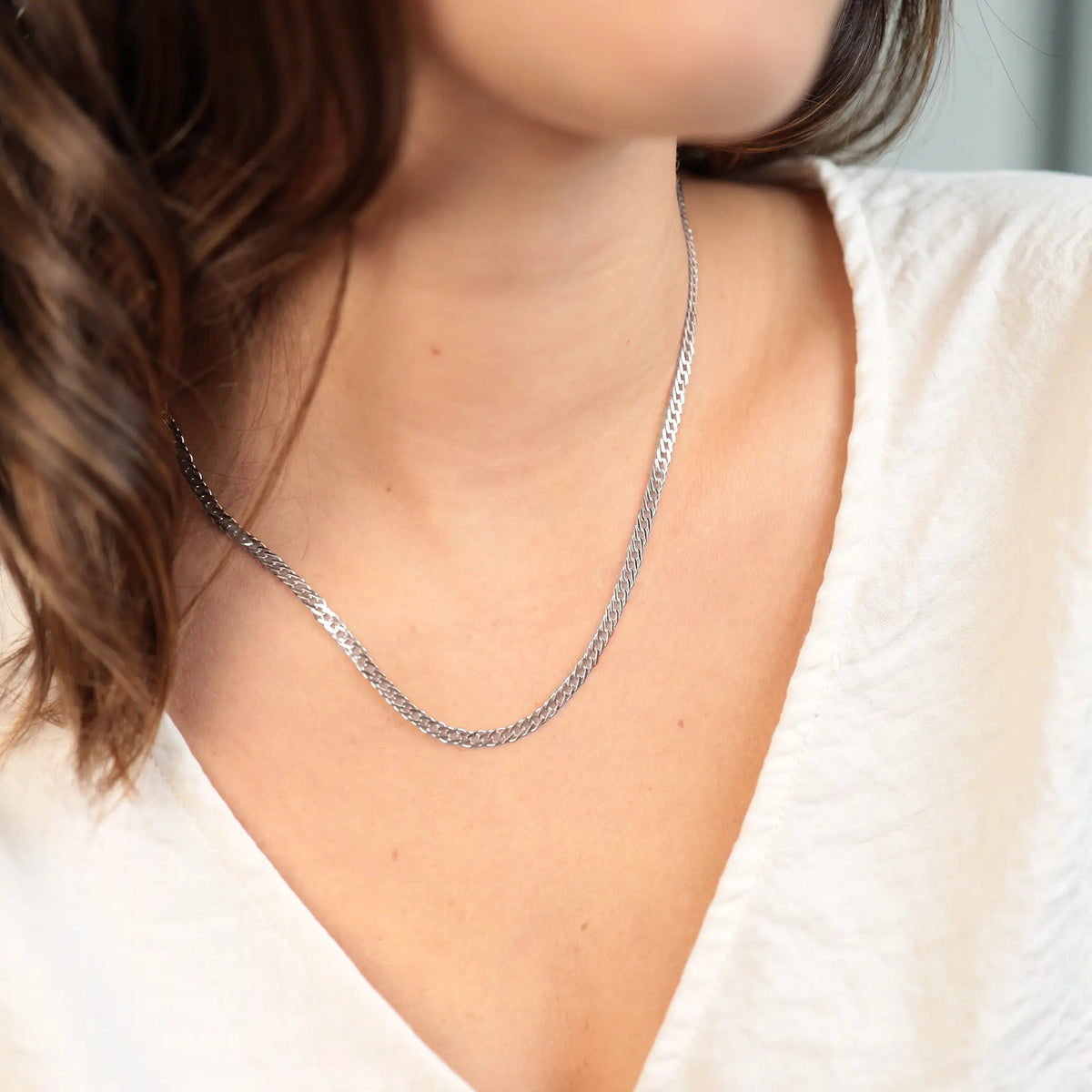Necklace FLASHY | 18" | Silver