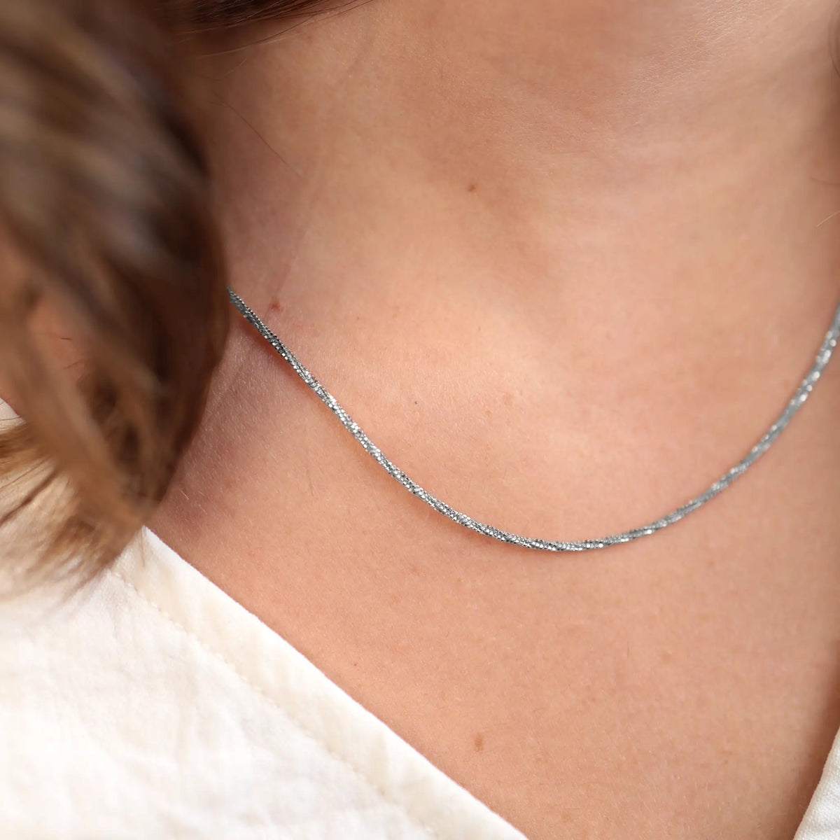 Necklace SHINY | 18" | Silver