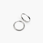 Mix & Match Hoop Earrings Stainless Steel 1" | Silver