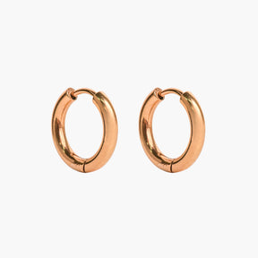 Mix & Match hoop earrings stainless steel 1" | Rose gold