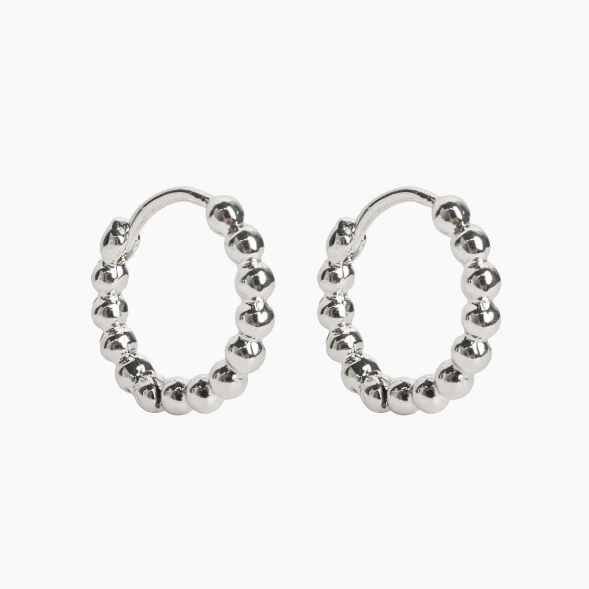 Hoop earrings DOTS | rose gold