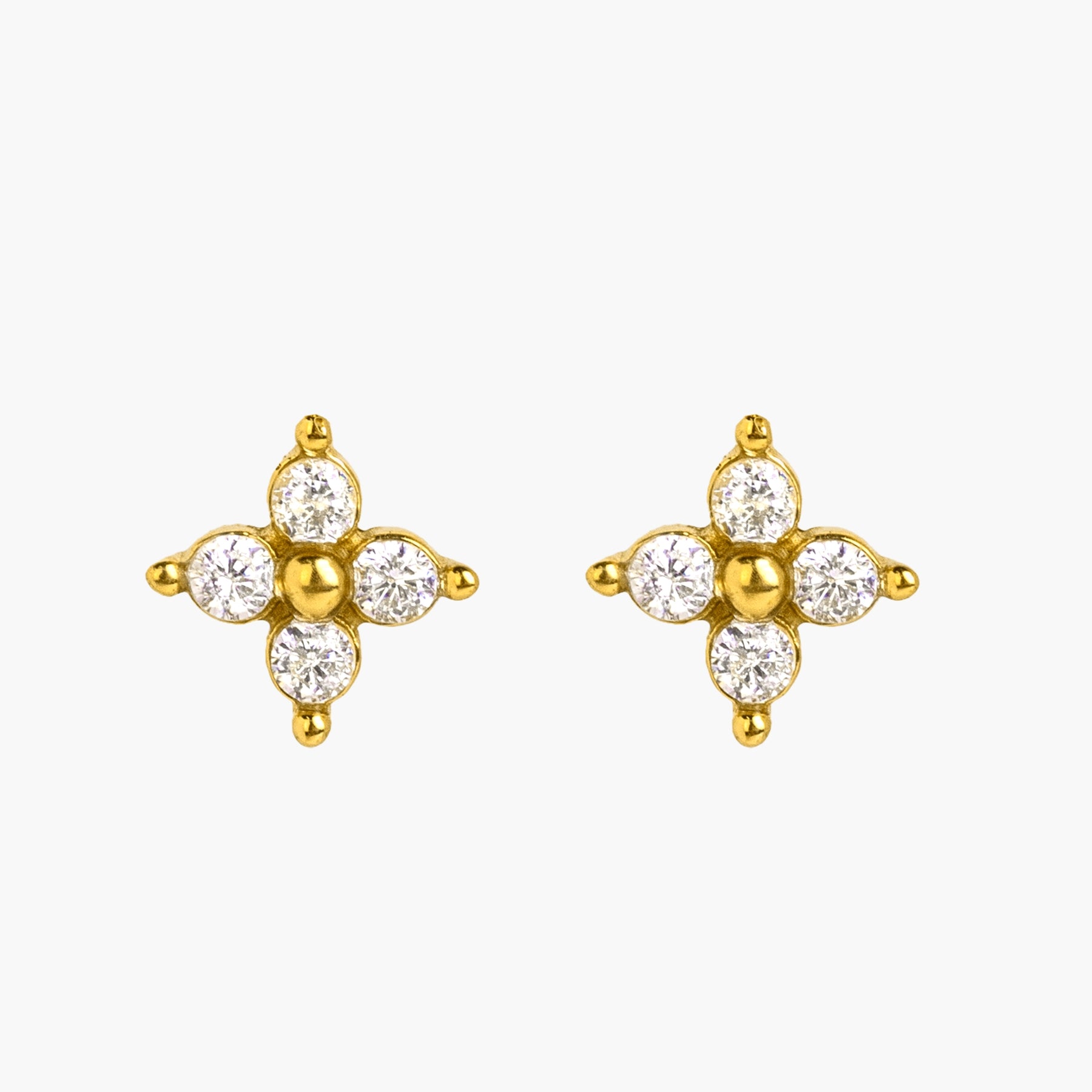 Stud earrings BLOSSOM | gold