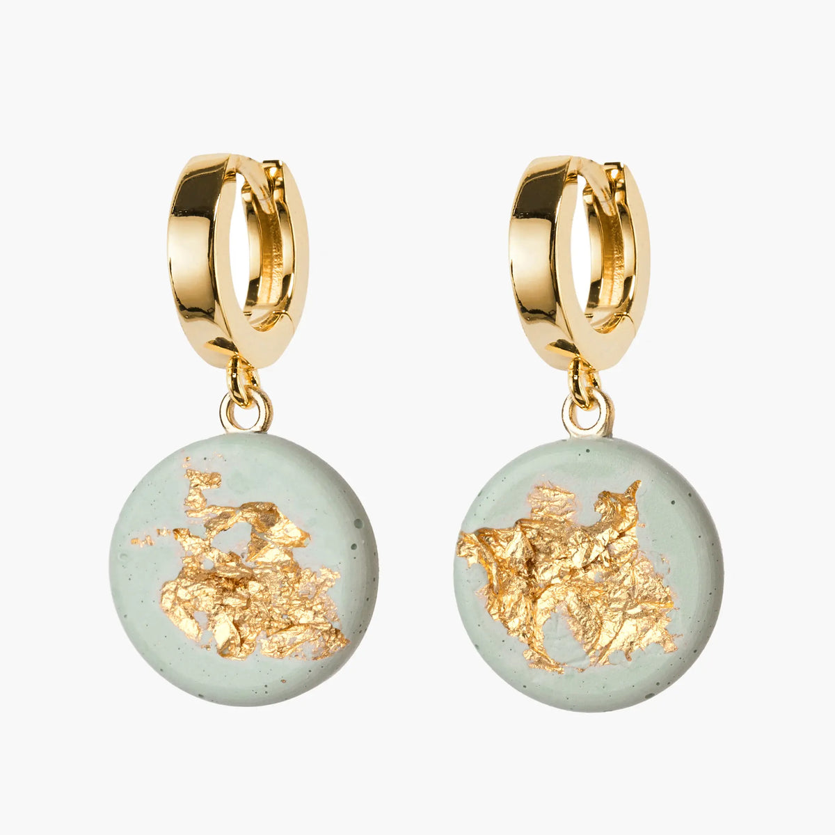 Hoop Earrings IVA | Pistachio Gold