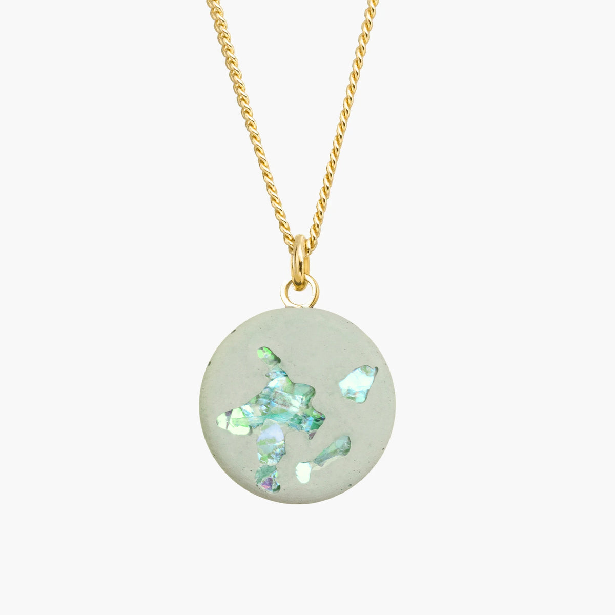Halskette MARY | Pistacchio Crystal Gold