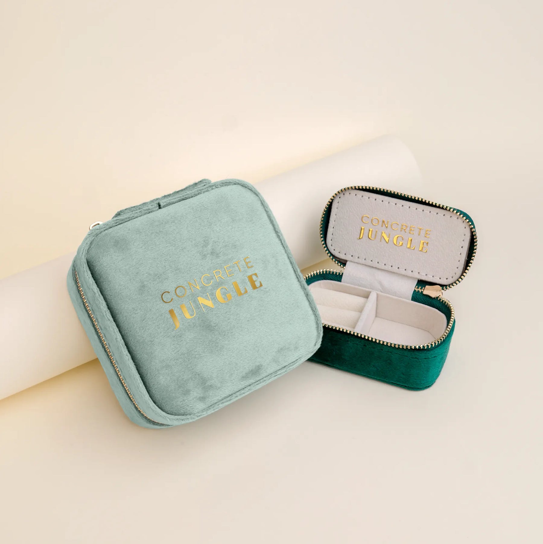 Travel case VELVET | Green