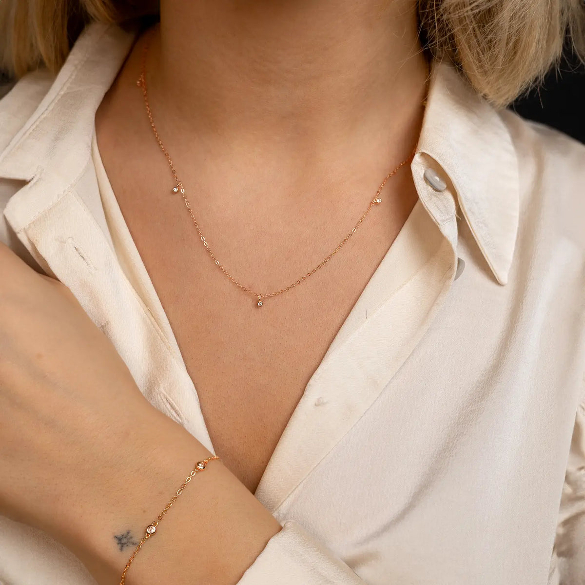 Necklace EMMA | 18" | Rose Gold